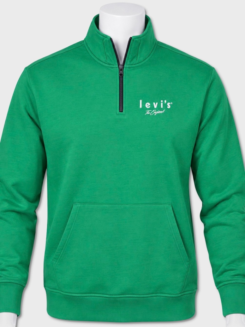 Levi's 1/4 Zip Pullover / Sweatshirt - NWT Mens Size 2XL Green - #48658-E6
